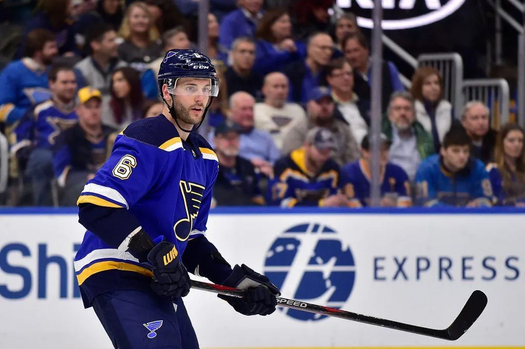 Marco Scandella seen as a member of the St. Louis Blues