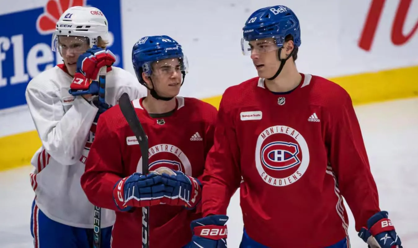 Filip Mesar, Kaiden Guhle, Juraj Slafkovsky