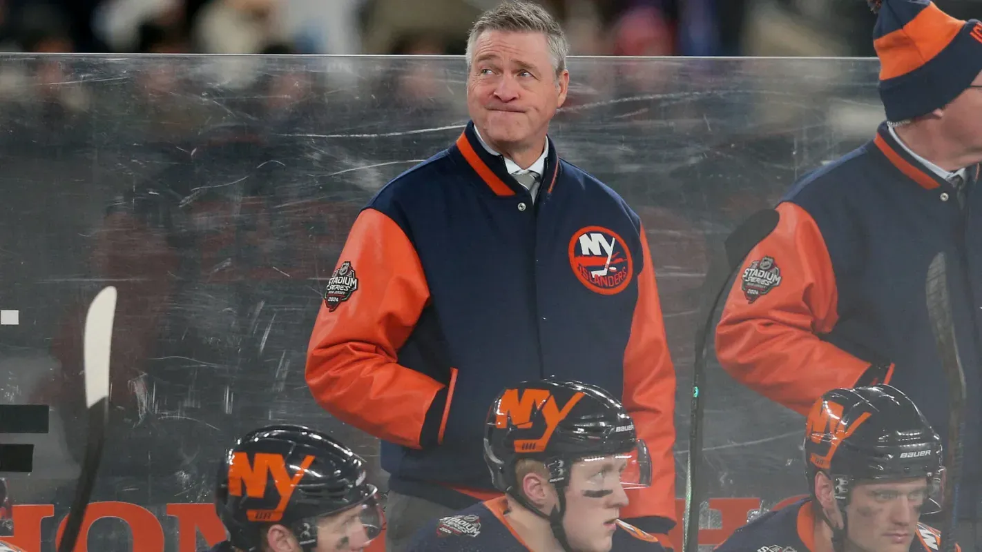 New York Islanders Head Coach Patrick Roy.
