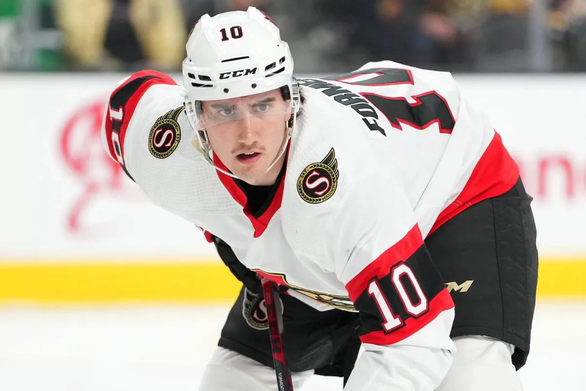 Former NHLer Alex Formenton seen with the Ottawa Senators