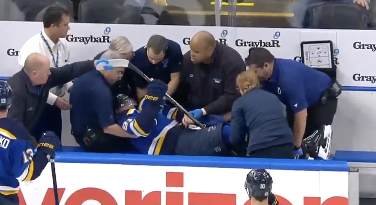 St. Louis Blues forward Dylan Holloway