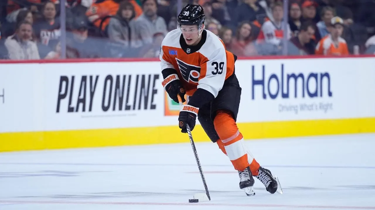 Philadelphia Flyers star rookie Matvei Michkov.