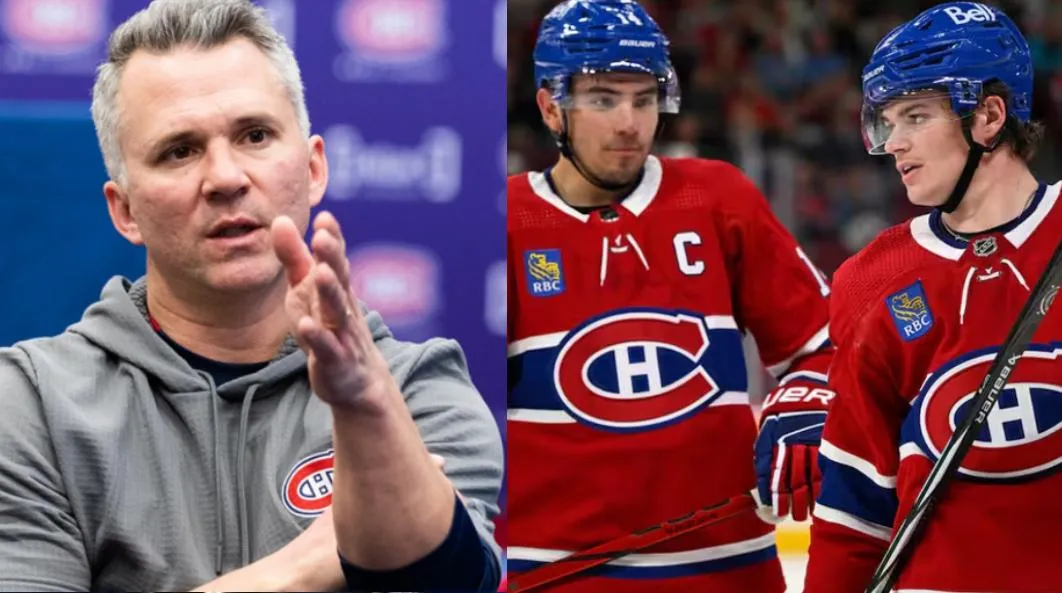 Martin St-Louis, Nick Suzuki, Cole Caufield