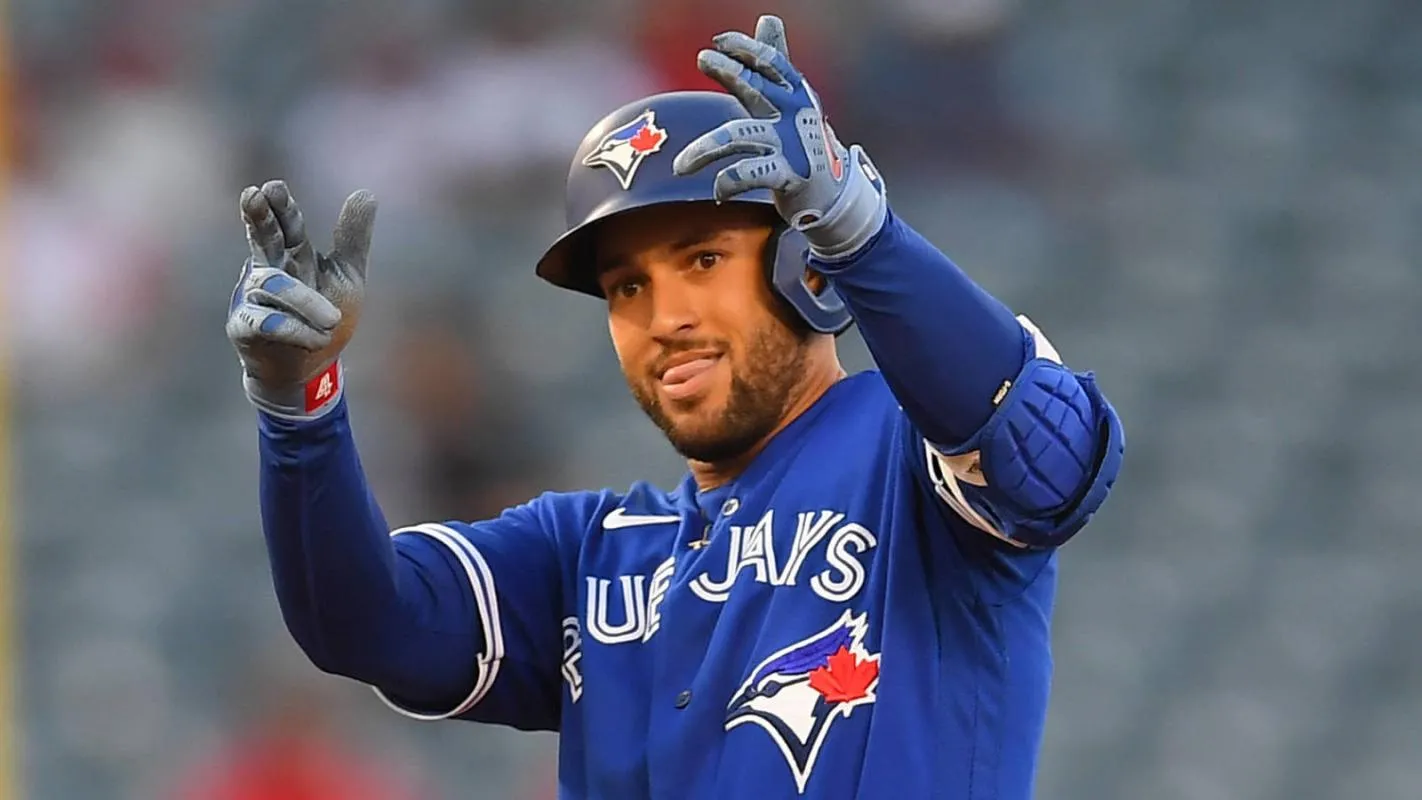 Blue Jays veteran George Springer is on fire to start the season #bluejays #mlb