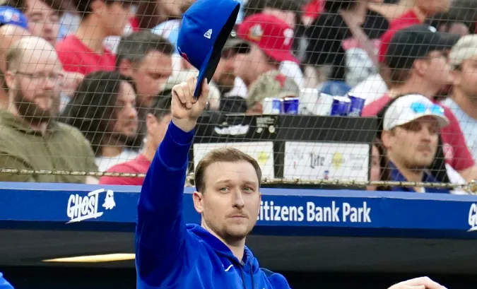 Phillies fans do not give Blue Jays pitcher Jeff Hoffman warm welcome back to Philly #bluejays #mlb