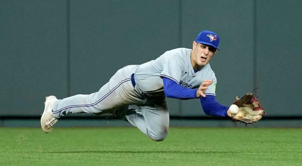 Blue Jays outfielder Daulton Varsho continues to hit homeruns during rehab assignment #bluejays #mlb