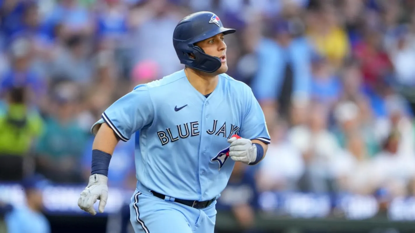 MLB announces that Blue Jays Daulton Varsho wins the play of the week #bluejays #mlb