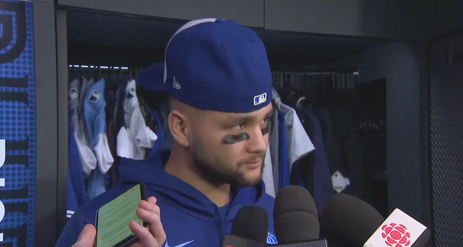 Blue Jays Bo Bichette speaks on his knee injury after being pulled early