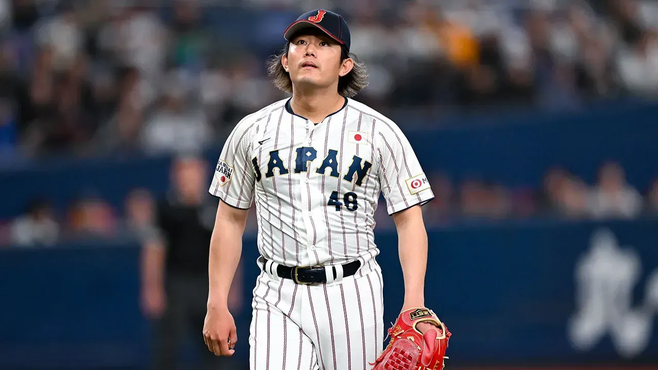 Tatsuya Imai pitching for Team Japan