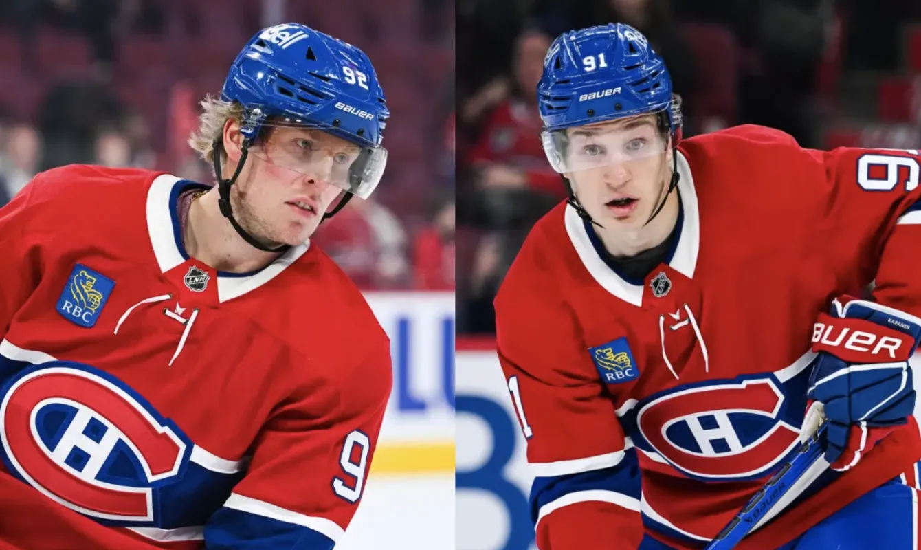 Patrik Laine et Oliver Kapanen