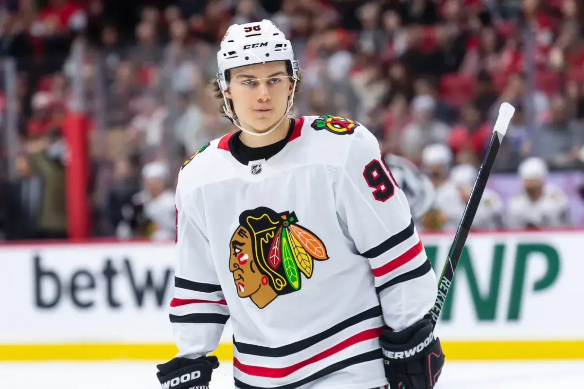 Connor Bedard of the Chicago Blackhawks.