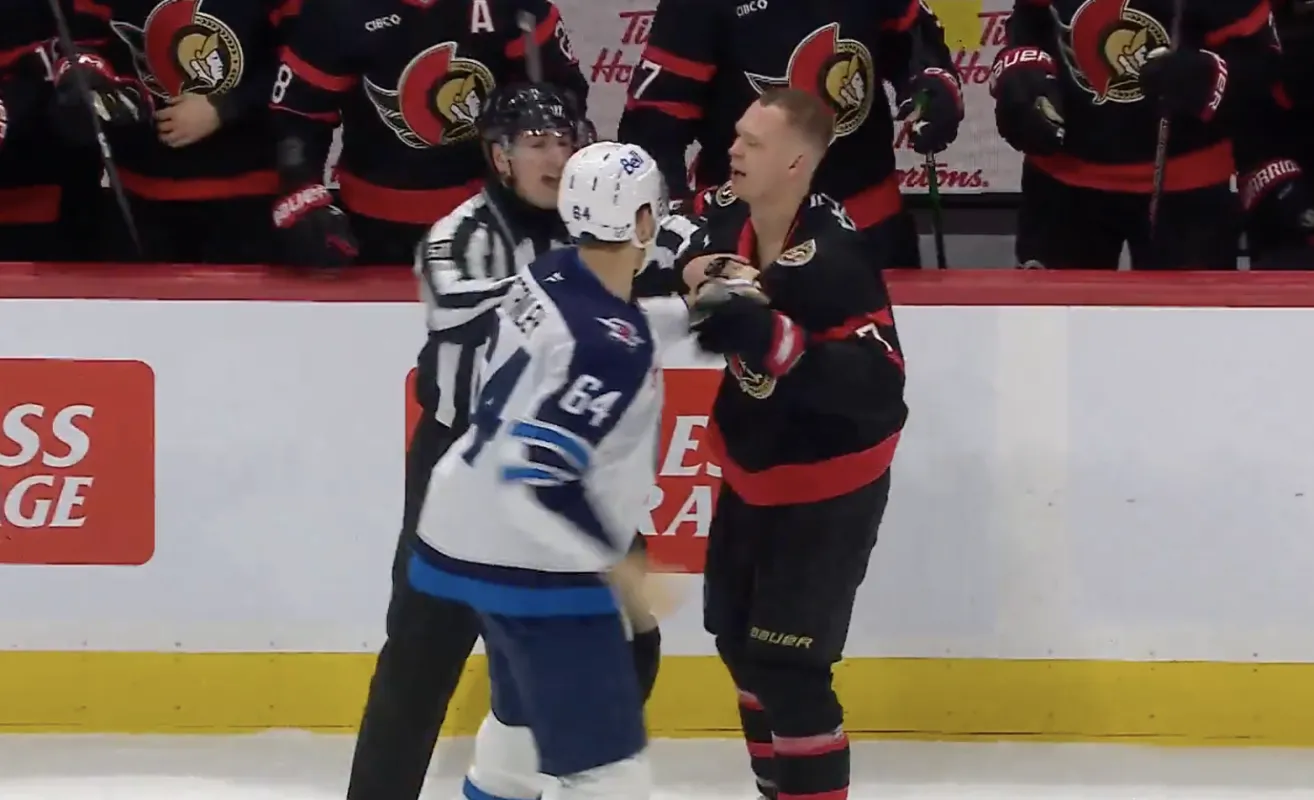 Logan Stanley cheap shots Brady Tkachuk