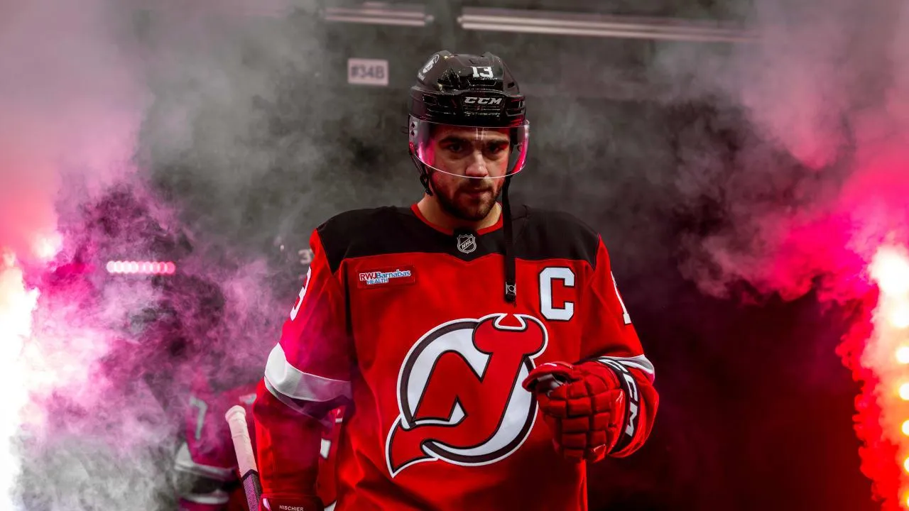 Nico Hischier, captain of the New Jersey Devils.