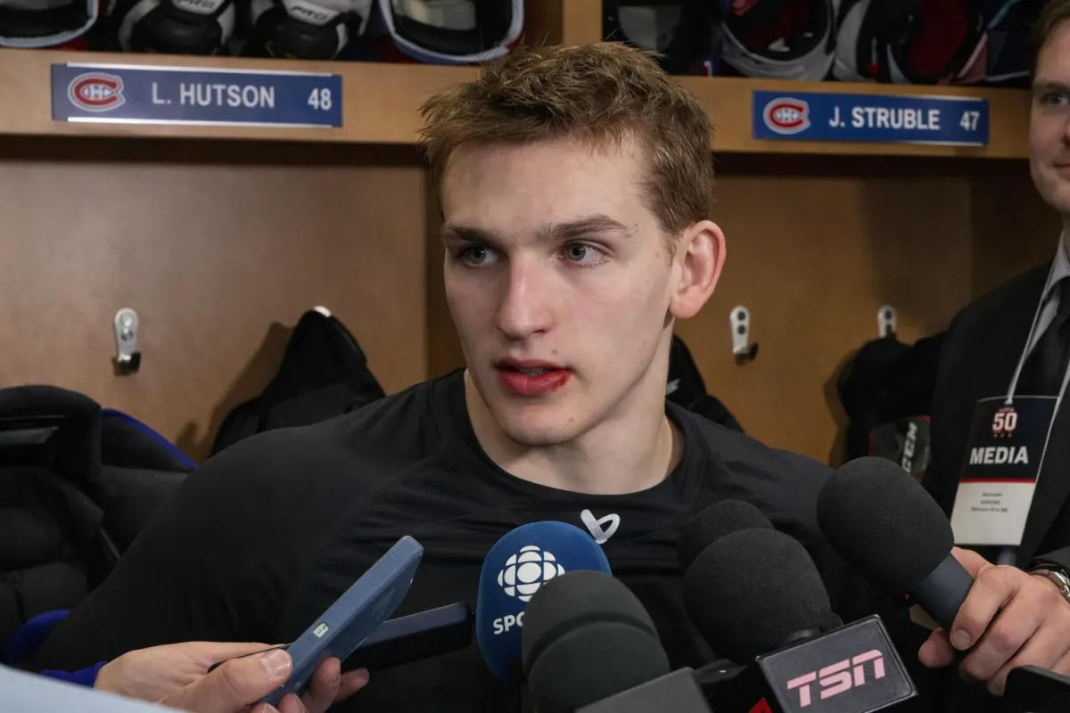 Lane Hutson envoie un message clair aux partisans et r&eacute;pond &agrave; Bill Guerin et aux &Eacute;tats-Unis