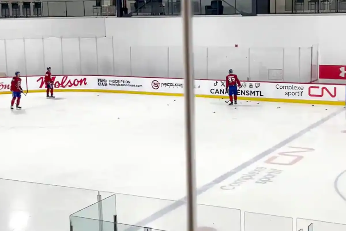 Sc&egrave;ne inqui&eacute;tante en direct de Brossard impliquant un attaquant important pour le Canadien