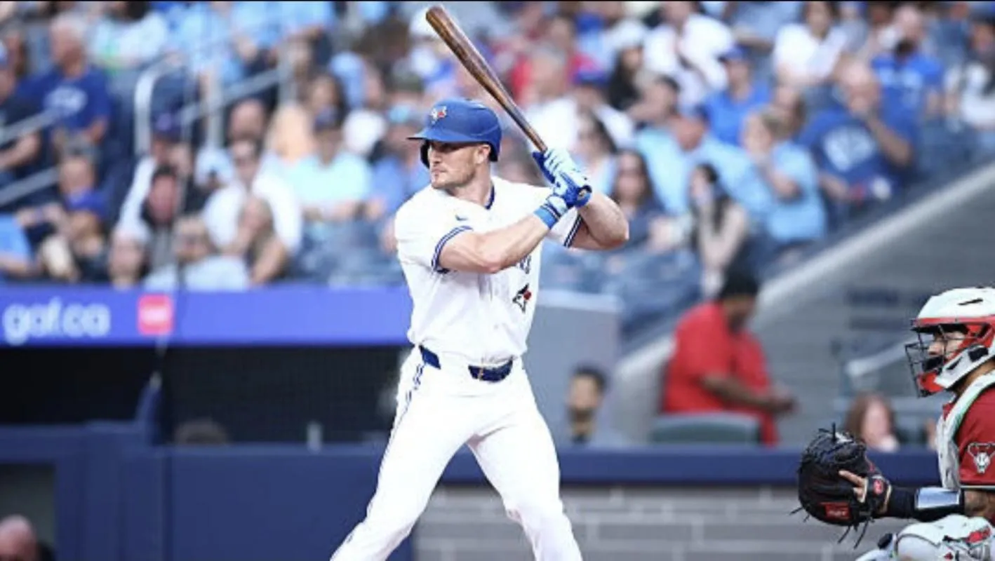 Will Robertson of the Toronto Blue Jays makes his home debut during a game against the Arizona Diamondbacks at Rogers Centre on June 17, 2025 in Toronto, Ontario, Canada.