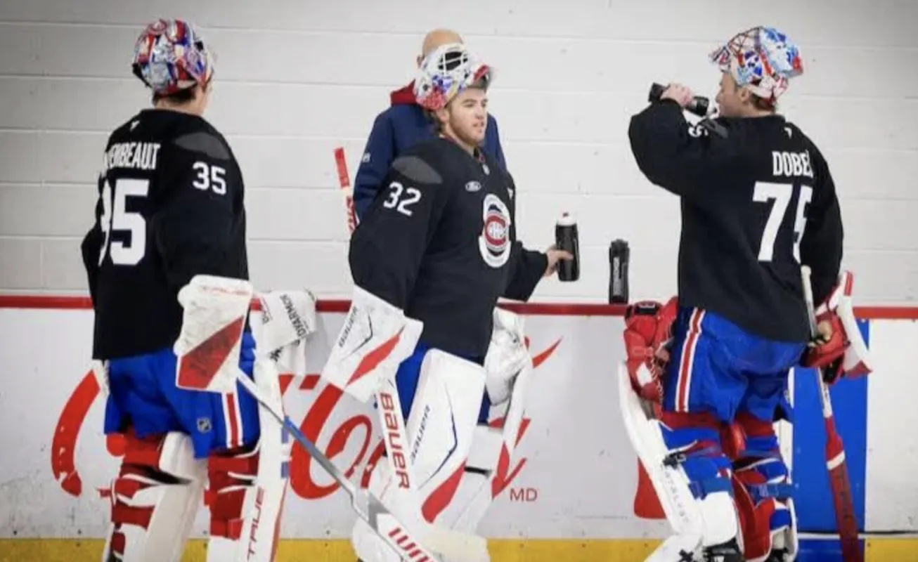 Samuel Montembeault, Jacob Fowler et Jakub Dobes