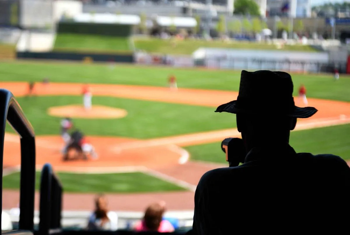 A silhouette of a scout