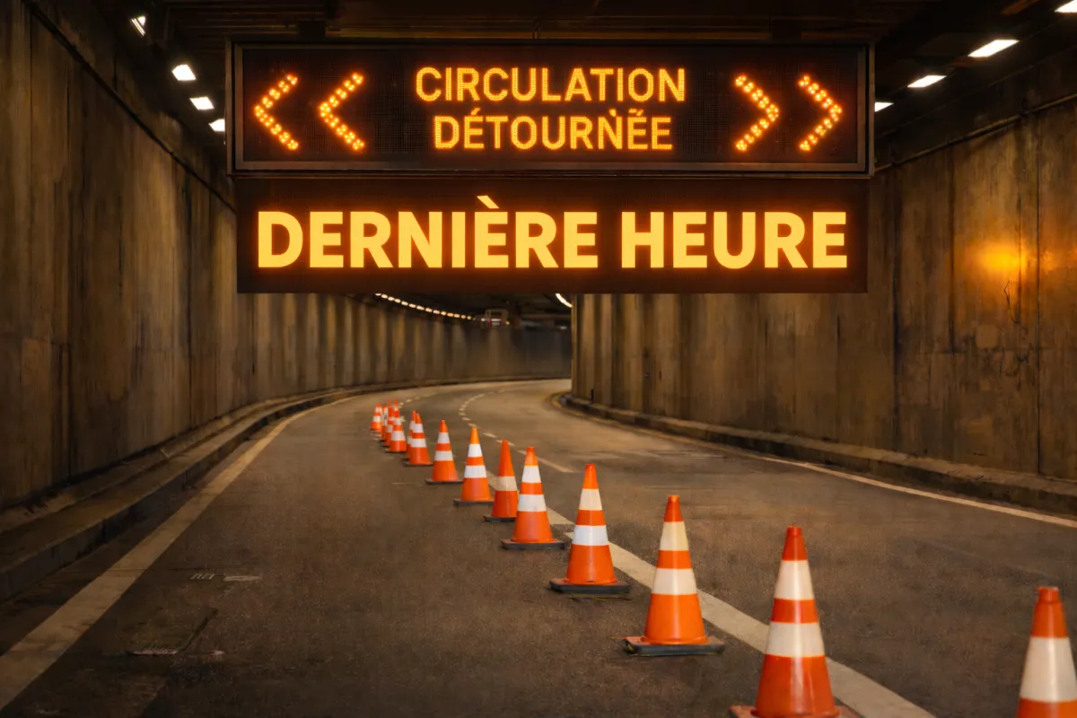 Fermeture du tunnel