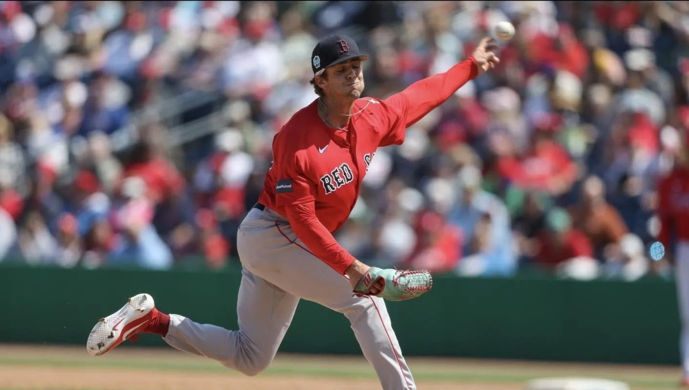 Boston Red Sox pitcher Brendan Cellucci (78) throws a pitch against the Philadelphia Phillies in the fifth inning at BayCare Ballpark.