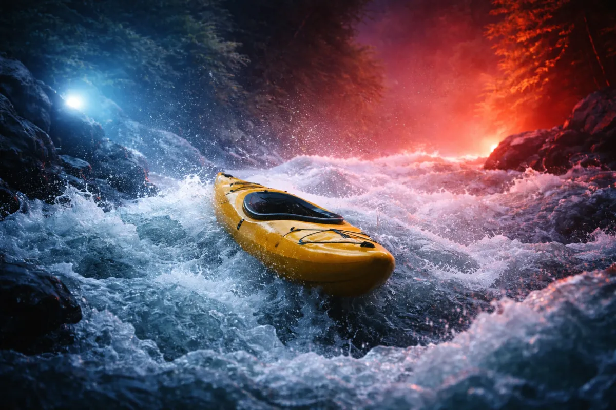 Une triste &eacute;v&egrave;nement en kayak