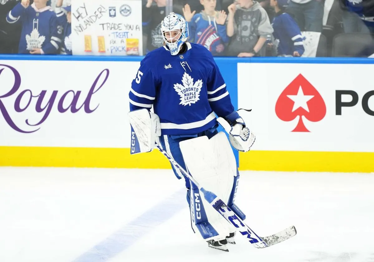 Toronto Maple Leafs goalie Dennis Hildeby