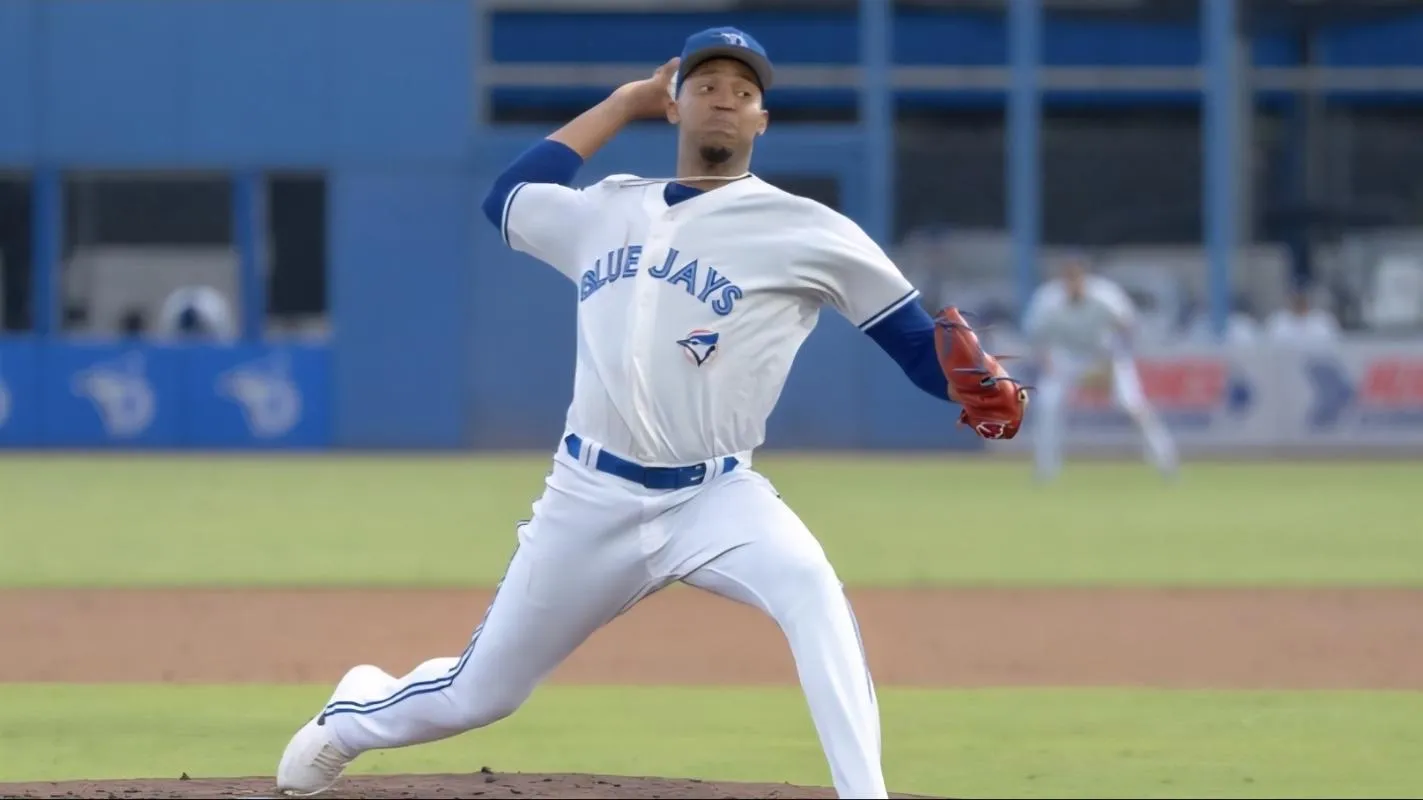 Toronto Blue Jays right-handed pitching prospect Silvano Hechavarria in Dunedin Florida, USA.
