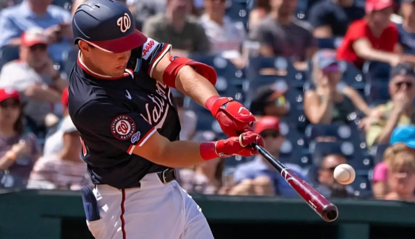 Washington Nationals catcher CJ Stubbs (36) batting against the Miami Marlins at Nationals Park.