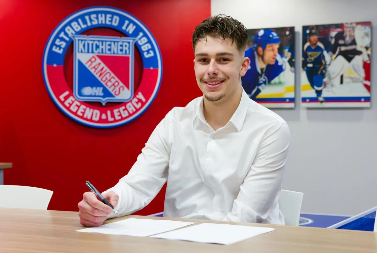 Kitchener Rangers forward Matthew Hlacar