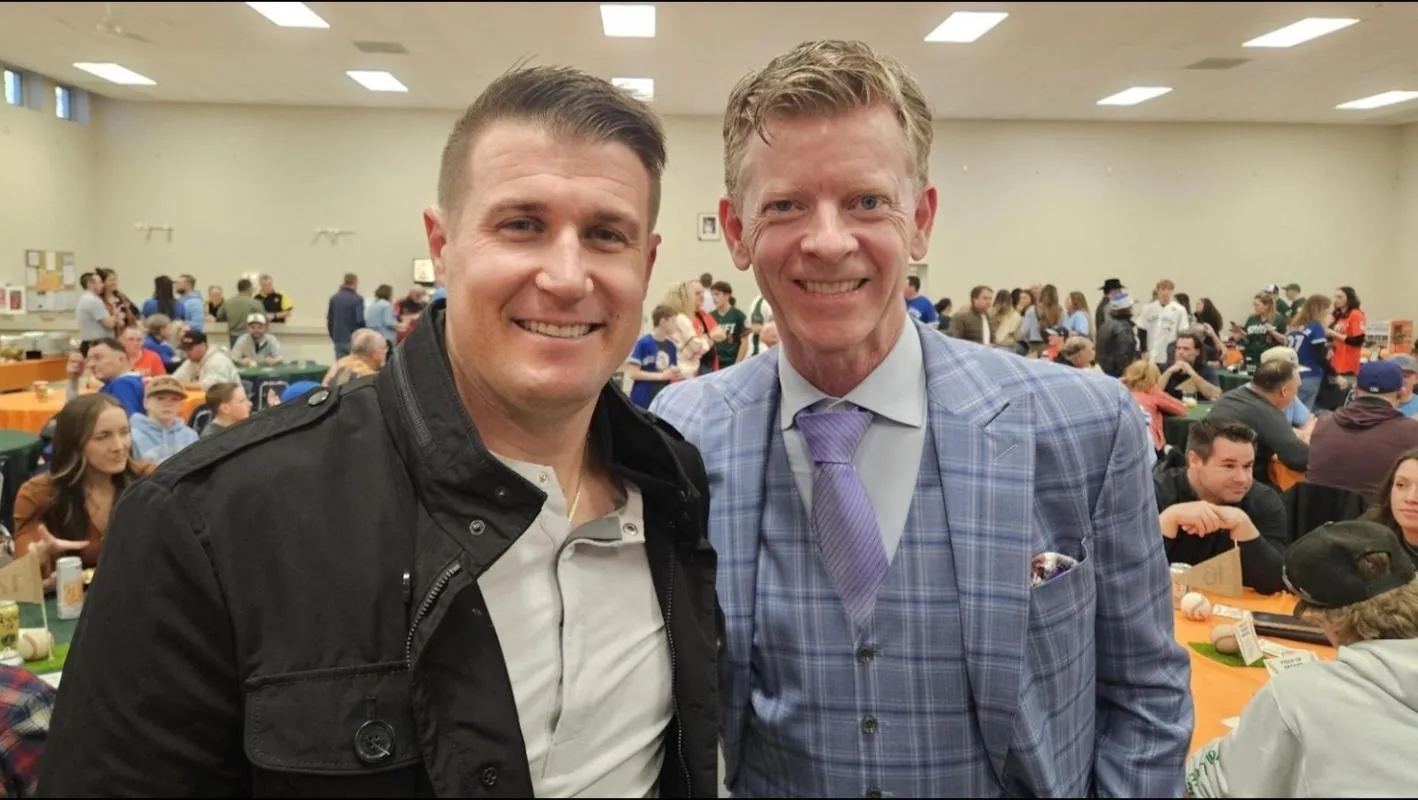 Tyler Heineman and Jamie Campbell spent Saturday evening at the Swift Current Legion. Credit: (Photo by Colin Powers)