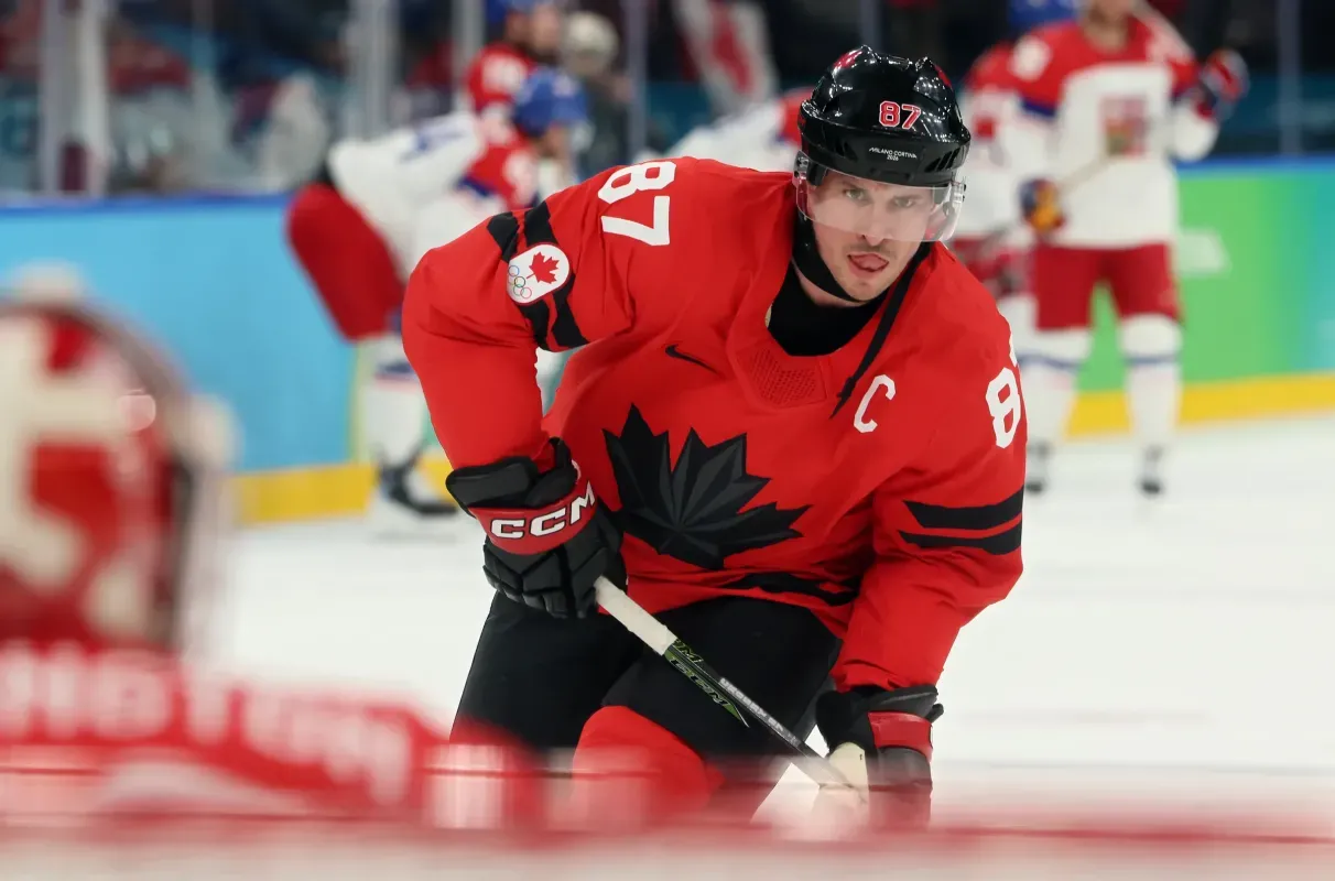 Sidney Crosby with Team Canada.