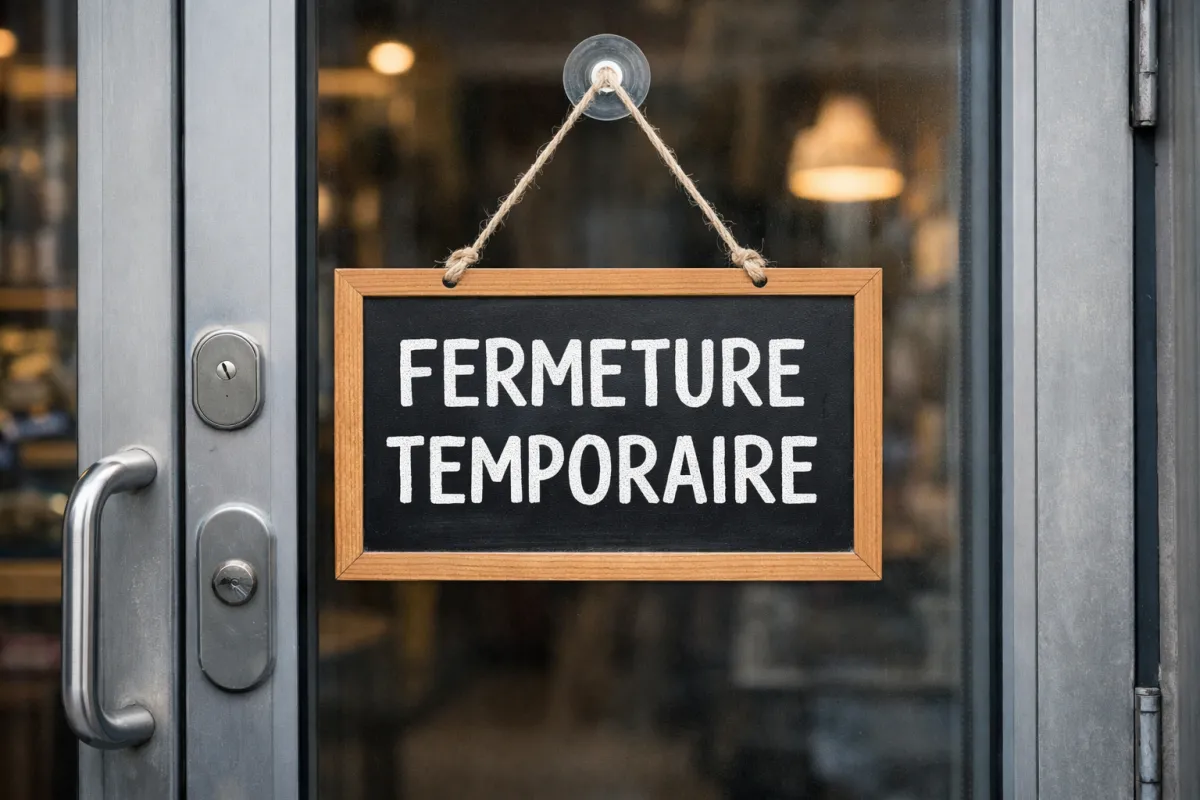 Fermeture temporaire