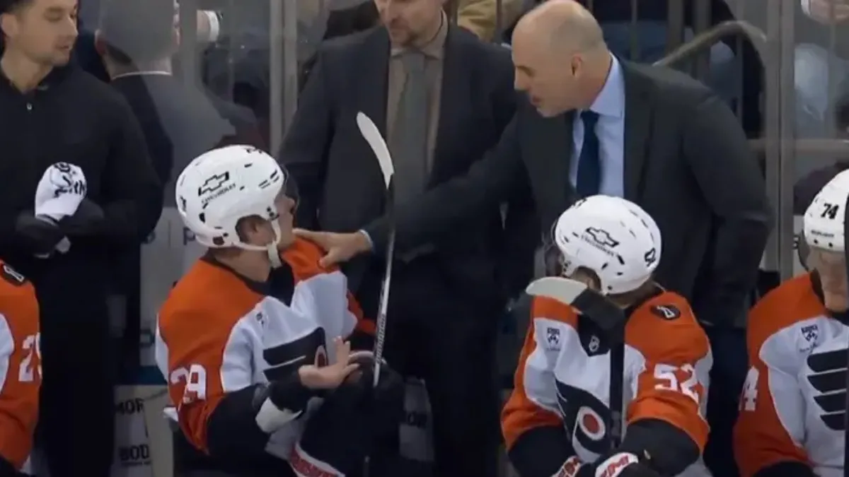Rick Tocchet interaction with Michkov