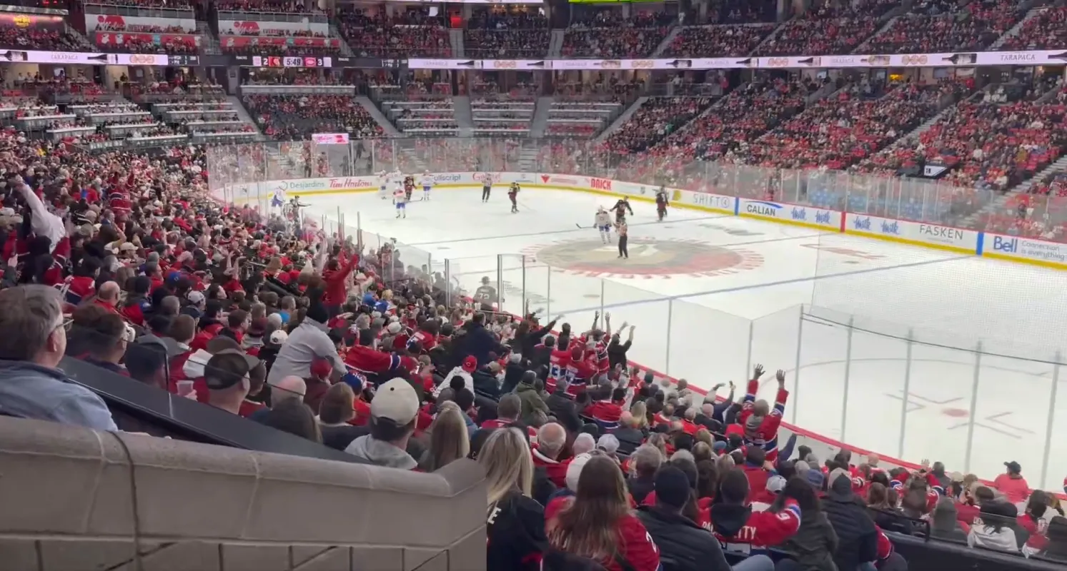 Match entre les Canadiens de Montr&eacute;al et les S&eacute;nateurs d'Ottawa