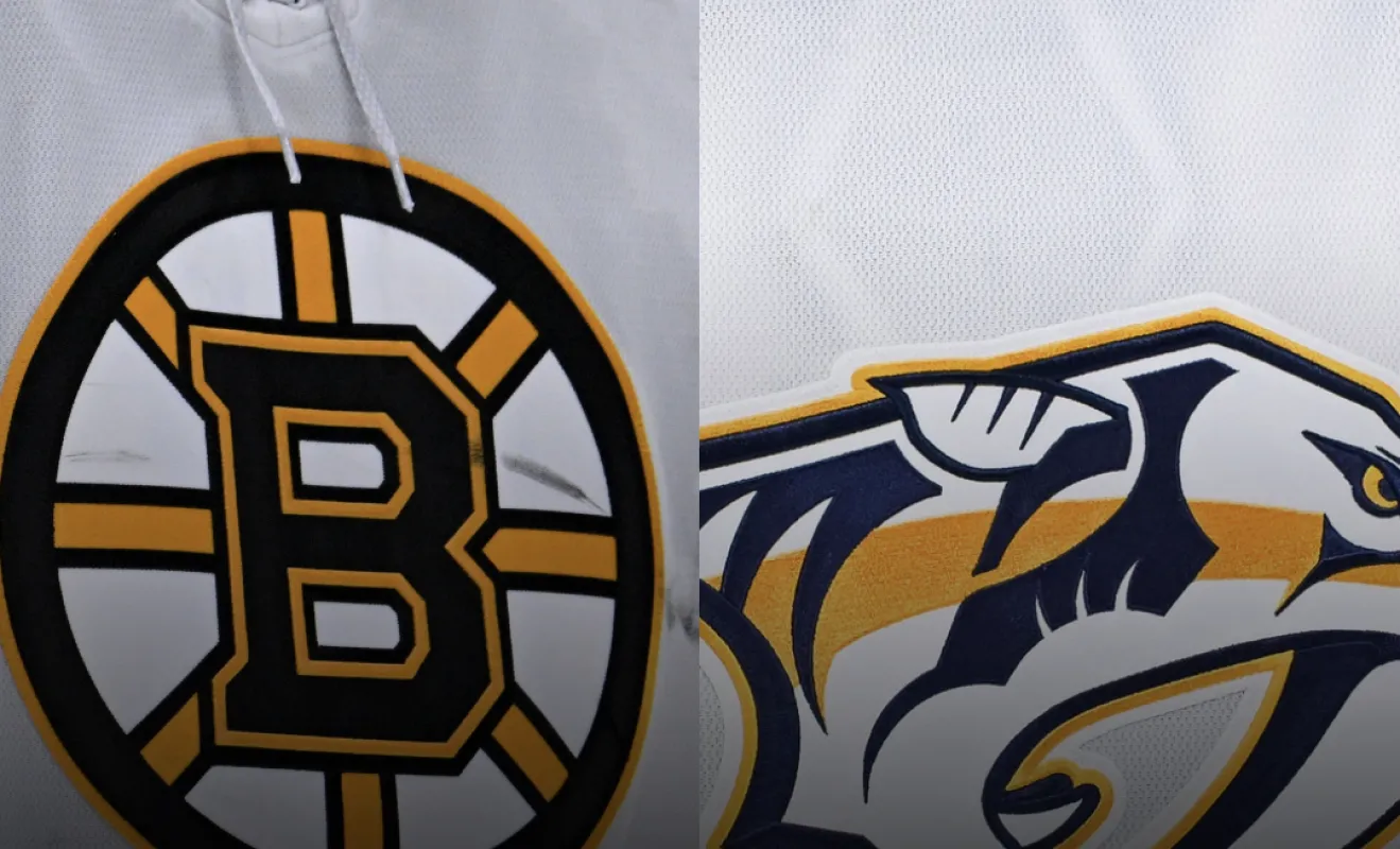 Boston Bruins and Nashville Predators logos