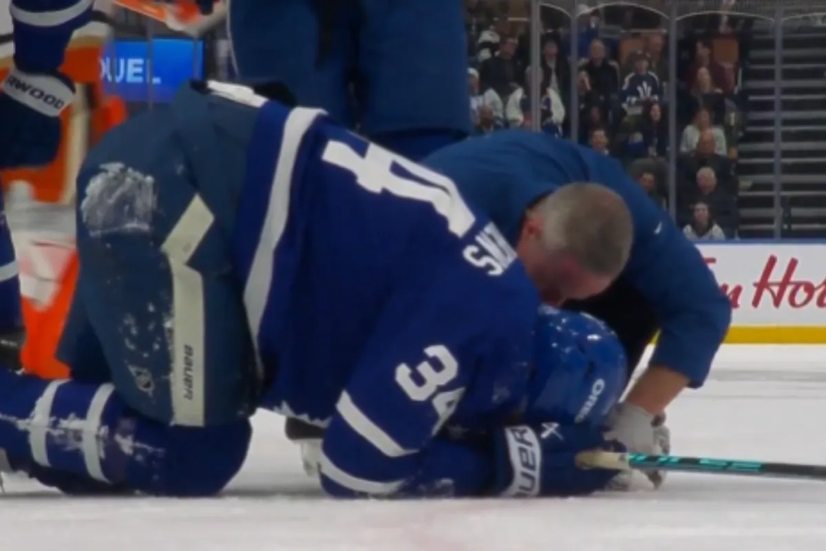 Sc&egrave;ne honteuse &agrave; Toronto lors de la grave blessure &agrave; Auston Matthews