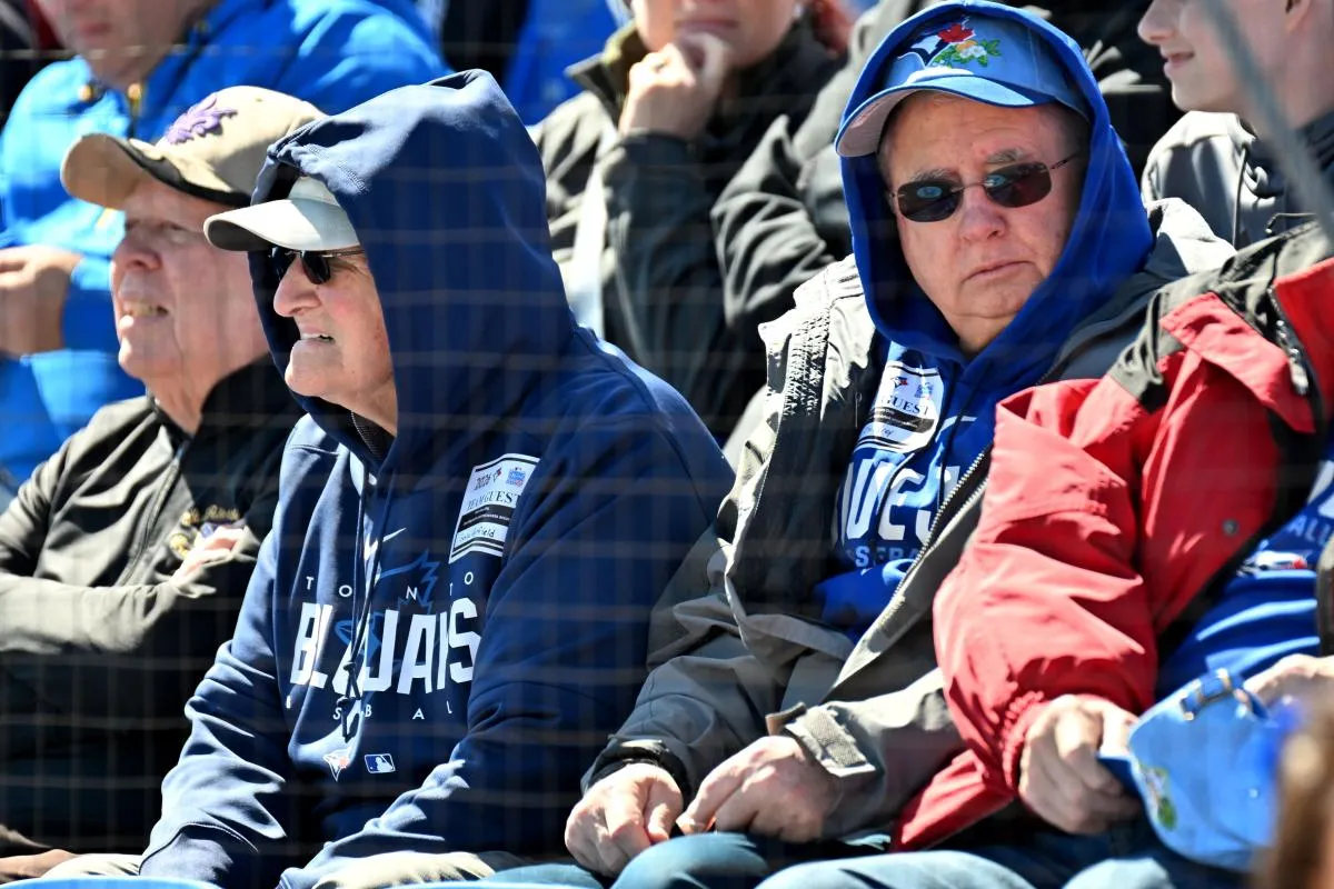 Fans before a spring training game between the Toronto Blue Jays and New York Mets at TD Ballpark.