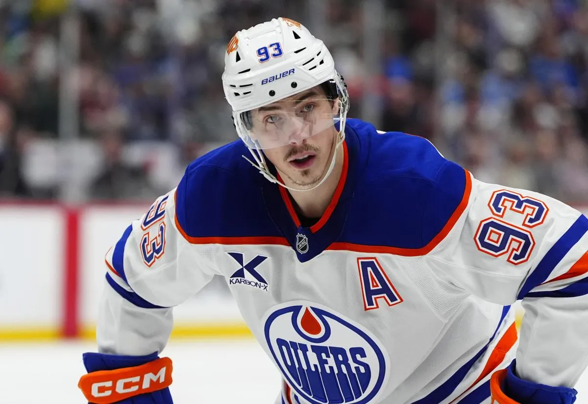 Edmonton Oilers center Ryan Nugent-Hopkins (93) during the third period against the Colorado Avalanche at Ball Arena.