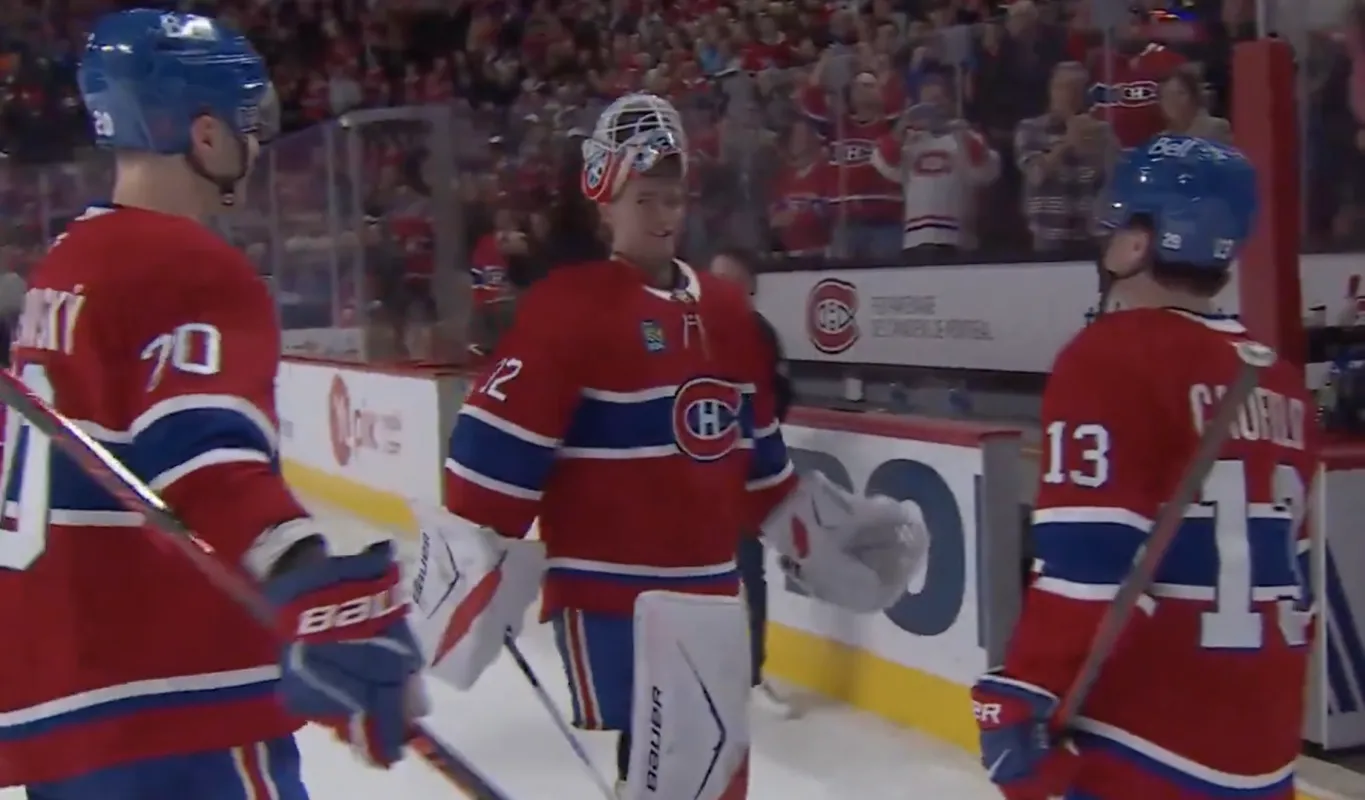 Juraj Slafkovsky, Jacob Fowler et Cole Caufield