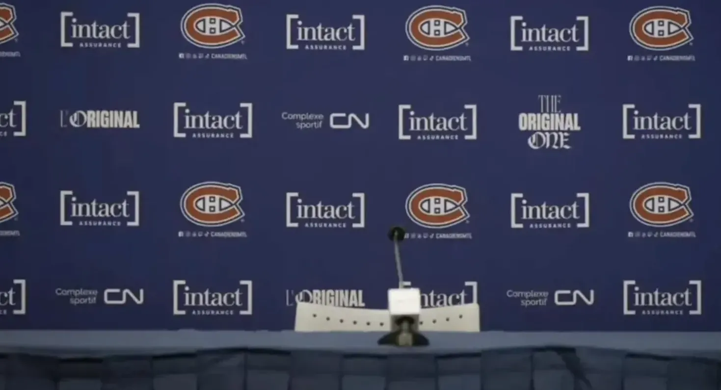 Point de presse des Canadiens de Montréal
