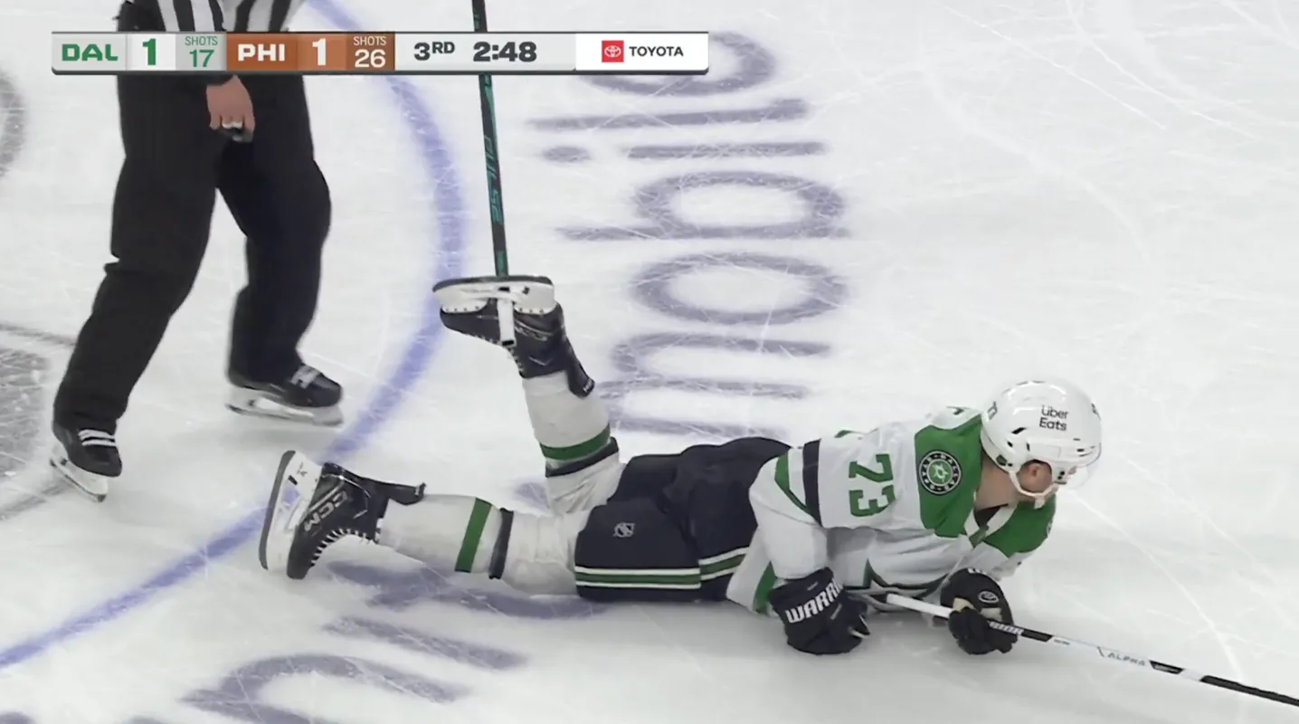 Adam Erne at the center of a strange moment that turned into one of the most talked-about plays tonight