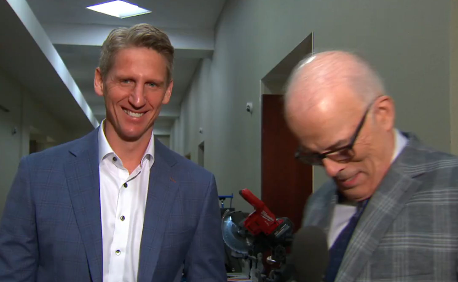 Ryan Nugent-Hopkins’s stick-saw prank breaks tension as Oilers face elimination in Anaheim