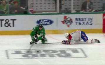 Josh Anderson severely injured in a game in Dallas.