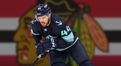 Chicago Blackhawks defenseman Jaycob Megna