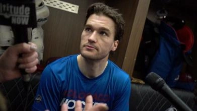 Jonathan Drouin en point de presse