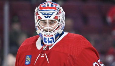 Samuel Montembeault est le r&eacute;cipiendaire de la Coupe Molson pour le mois de janvier chez les Canadiens de Montr&eacute;al.