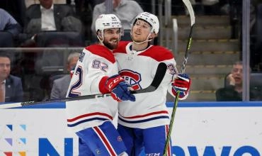 Chicago Blackhawks forward Rem Pitlick as a member of the Montreal Canadiens