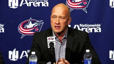 Columbus Blue Jackets general manager Jarmo Kekalainen in a press conference.