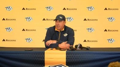 Andrew Brunette, head coach of the Nashville Predators