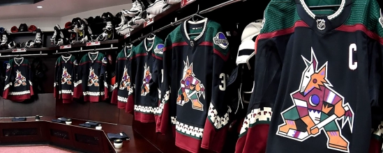Arizona Coyotes locker room
